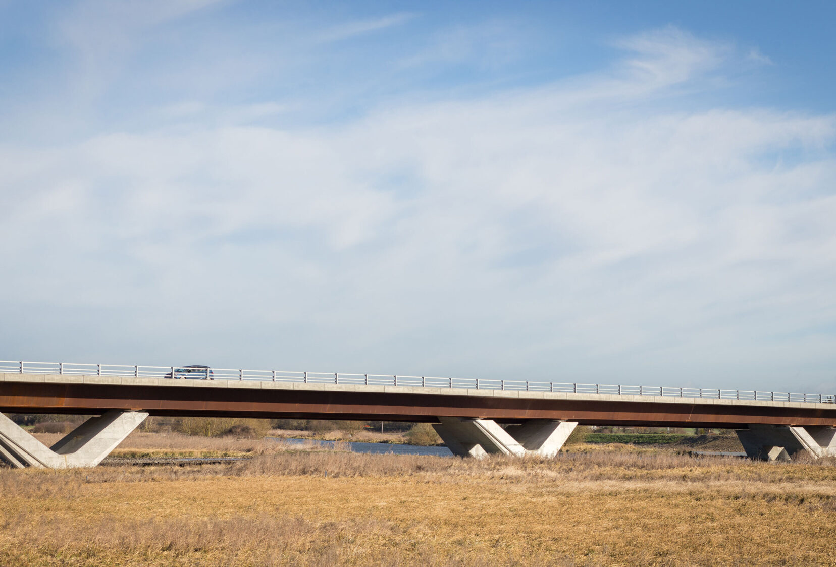 Sunny daytime view of Ely Bypass